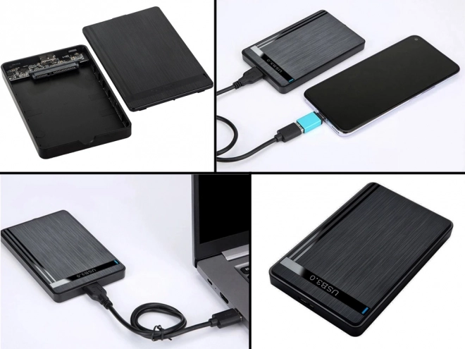 Étui pour disques USB 3.0 pour HDD/SSD