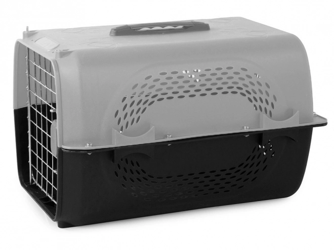 Transporteur pour chiens et chats gris 48x30x32 cm