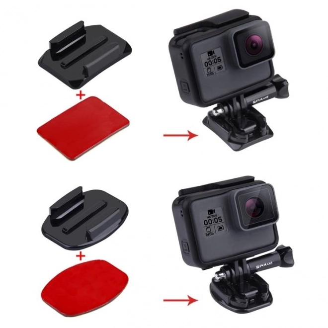 Ensemble d'autocollants et d'attaches Puluz pour Osmo Action / GoPro