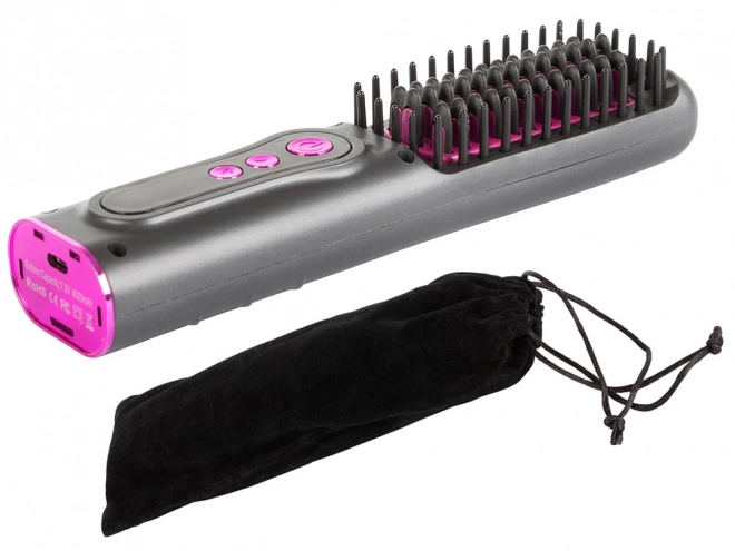 Brosse lissante 2 en 1 fer à lisser sans fil électrique