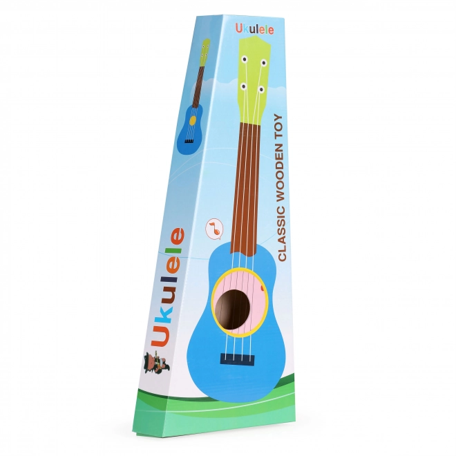 Guitare en bois pour enfants, cordes métalliques, rose ECOTOYS