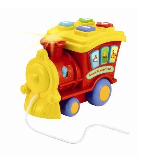 Train interactif avec sons d'animaux