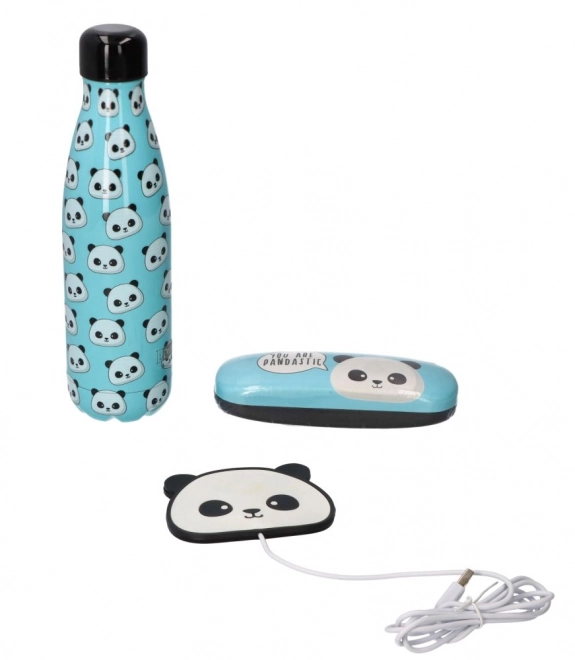 Étui à lunettes avec panda