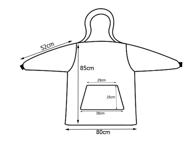 Sweat à capuche oversize chaud