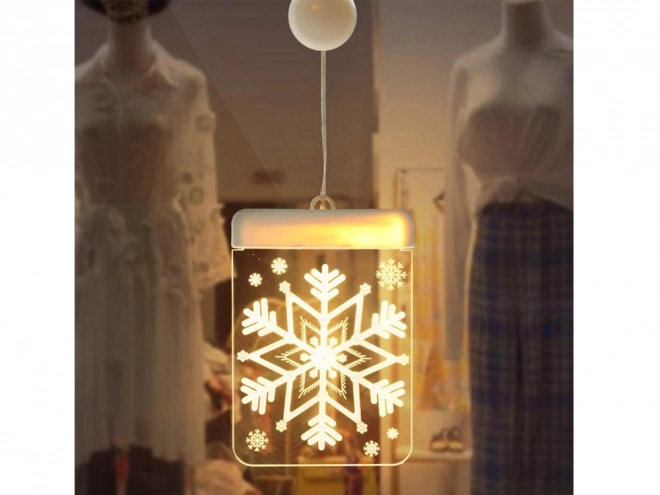 Lumière de vitrail LED de Noël pour fenêtre