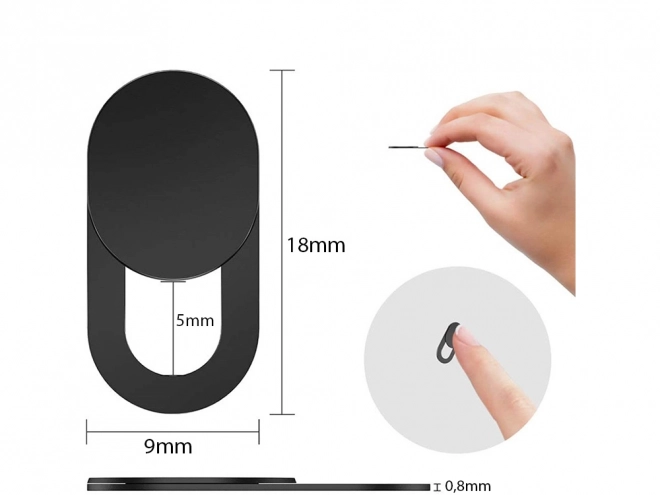 Couvre-caméra de sécurité pour ordinateur portable - 3 pièces
