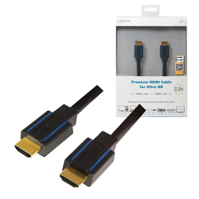 Câble HDMI Ultra HD 7.5m Premium