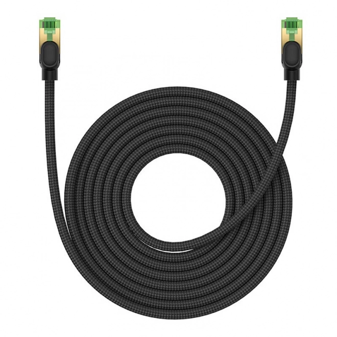 Câble réseau tressé cat.8 Baseus Ethernet RJ45, 40 Gb/s, 8 m (noir)