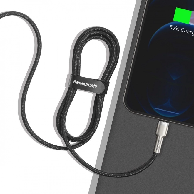 Câble USB pour Lightning Baseus Cafule, 2,4A, 1m (noir)