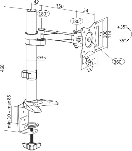 Paramètres techniques et fixation flexible
