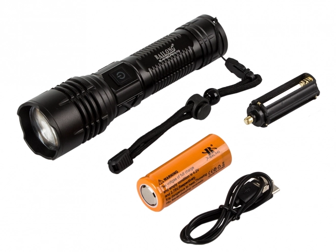 Lampe tactique militaire Bailong avec zoom LED