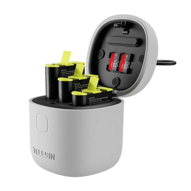 Chargeur étanche Telesin Allin box pour GoPro Hero 9 / Hero 10 + 3 batteries