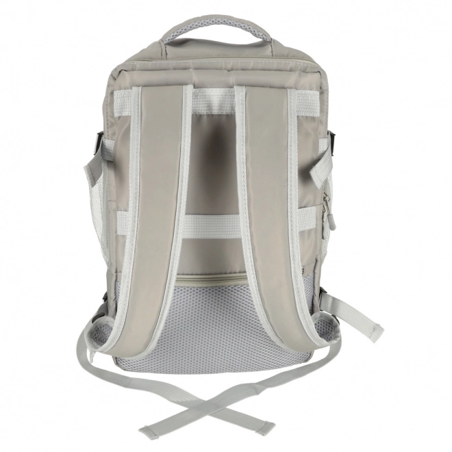 Sac à dos gris avec connexion USB résistant à l'eau