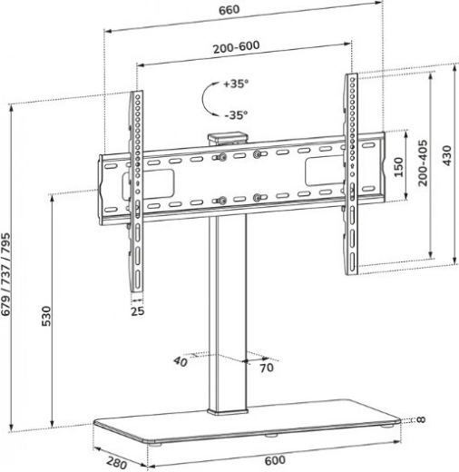 Réglage flexible de l’angle