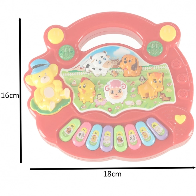 Piano interactif pour enfants avec sons d'animaux de la ferme