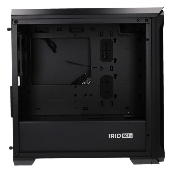Boîtier d'ordinateur Genesis Irid 503 V2 Micro Tower avec fenêtre et USB 3.0