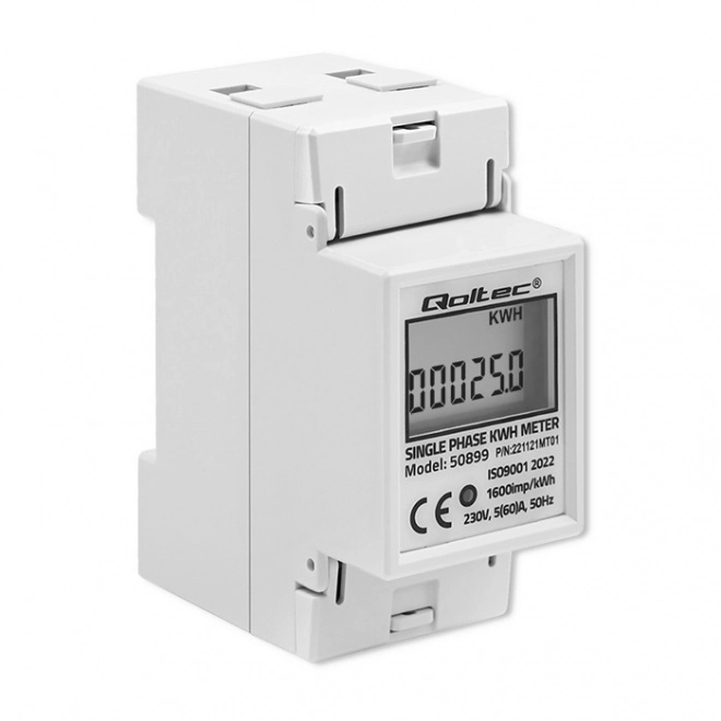 Compteur électronique monophasé | Rail DIN | 230V | LCD | 2P