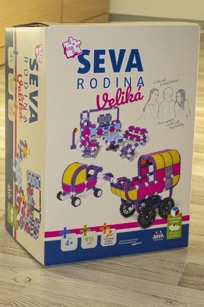 Kit de Construction SEVA FAMILLE Grande plastique 915pcs en boîte 27x38x18cm