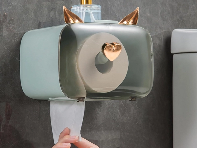 Organisateur de papier toilette avec support pour téléphone