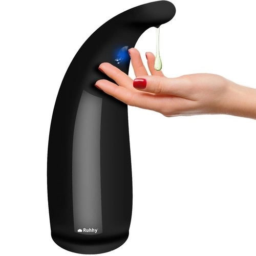 Distributeur de savon sans contact noir Ruhhy 22229