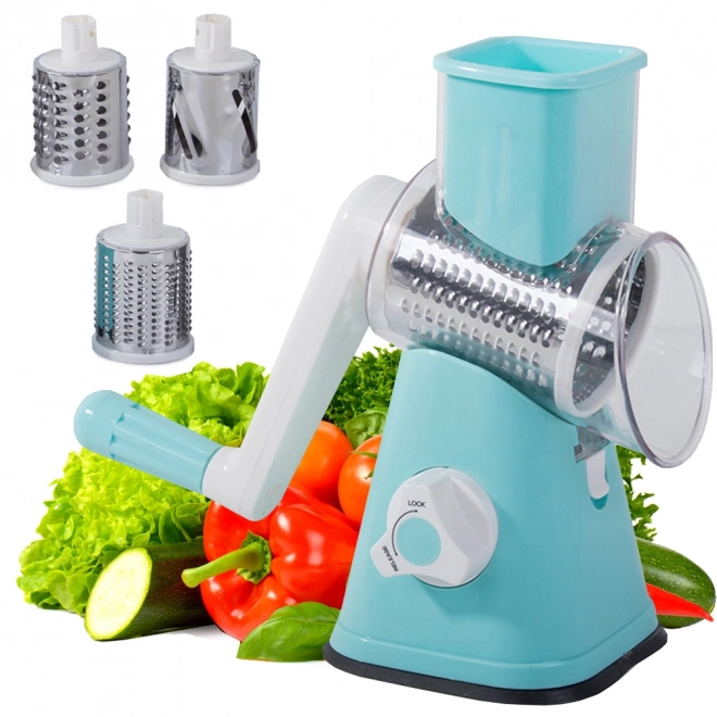 Trancheuse de cuisine universelle avec 3 tambours interchangeables