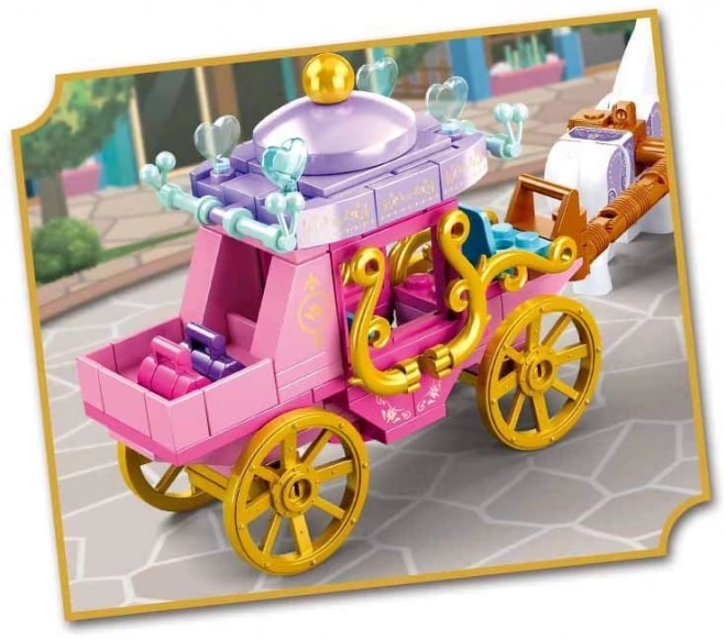 Sluban Rêve de Fille Kit de Construction Carrosse Époque avec Chevaux