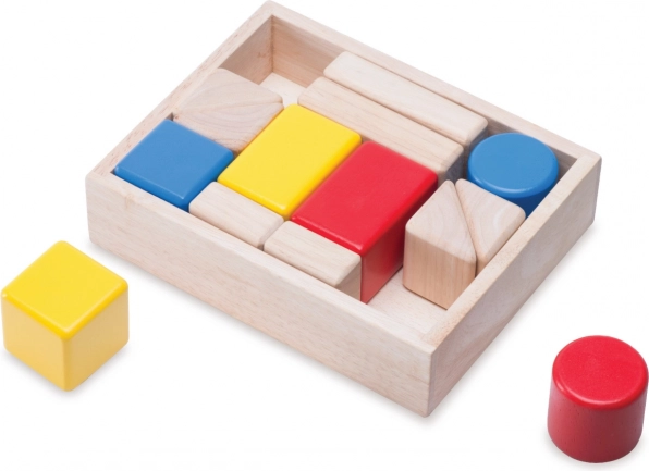 Wonderworld cubes en bois à grelots dans une boîte