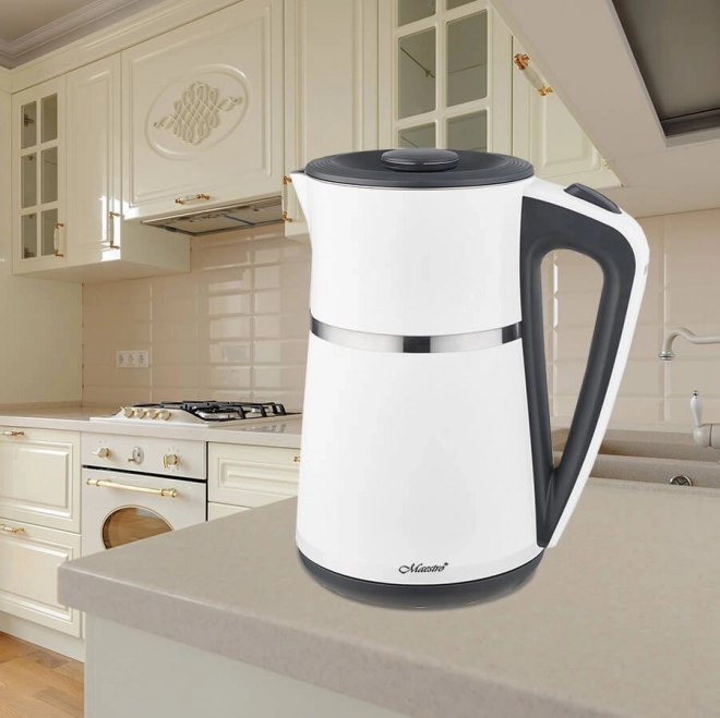 Bouilloire électrique 1,7 l 2200 W blanche