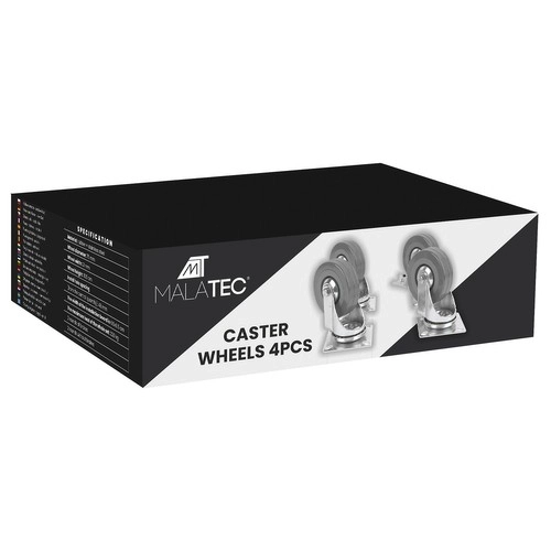 Roulettes pivotantes - set de 4 pcs. Malatec 22537