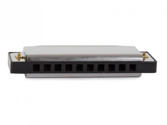 Harmonica en métal en C majeur avec étui