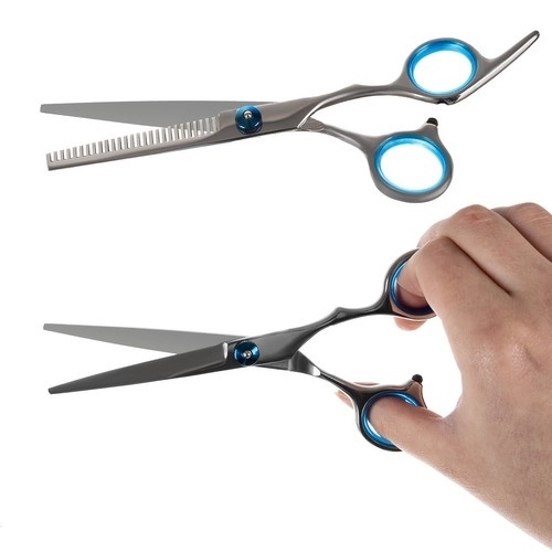 Ciseaux de coiffure 2 pièces + accessoires