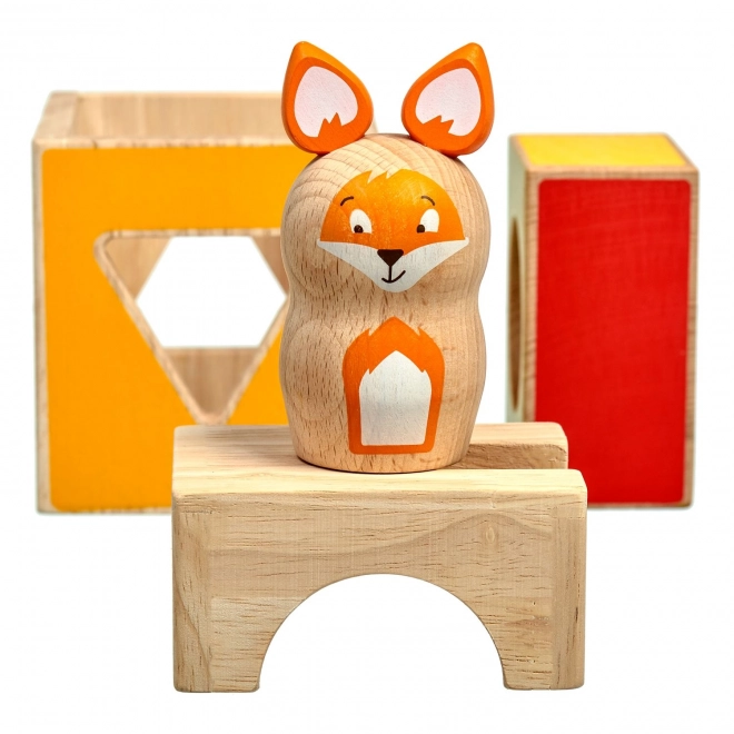 Lucy & Leo Renard Espiègle - jeu en bois avec modèles