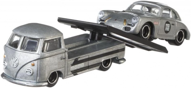 Camion et voiture de course Hot Wheels