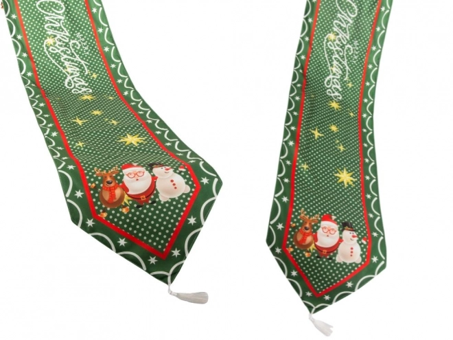 Chemin de table de Noël vert 205x35 cm