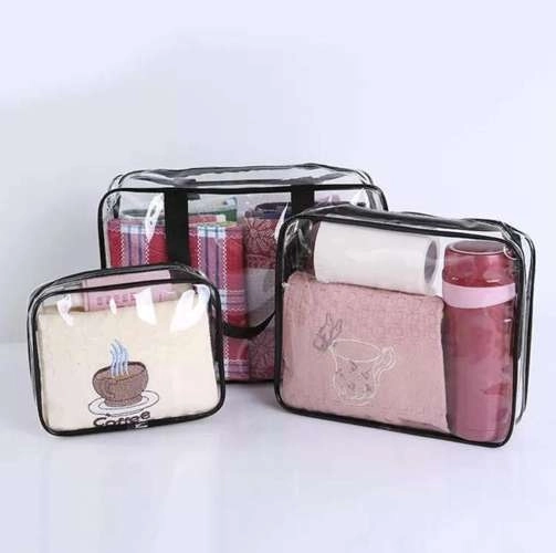 Trousse de toilette transparente 3en1 Soulima 21448
