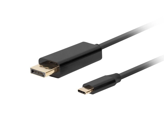 Câble USB-C vers DisplayPort 1.8m 4K 60Hz noir