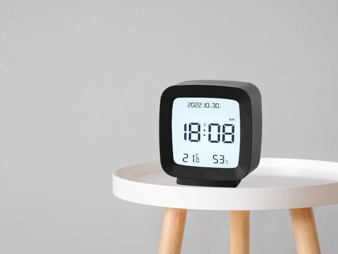 Réveil numérique avec écran LCD et mesure de la température et de l'humidité