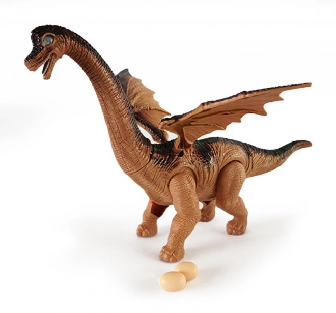 Dinosaure à piles, pond des œufs
