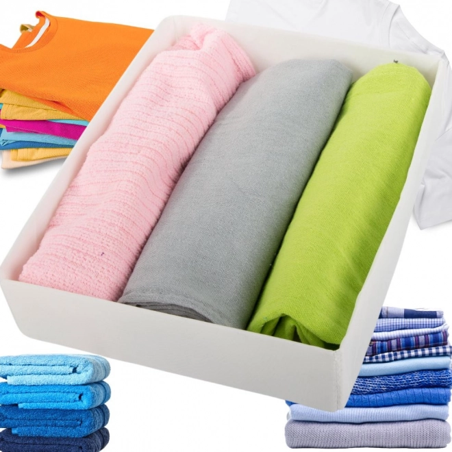 Organisateur universel blanc pour tiroir de garde-robe