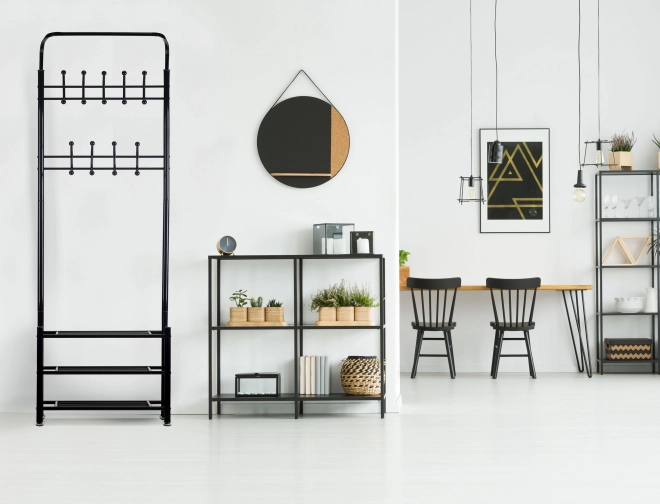 Porte-manteau + armoire, étagère, étagère à chaussures ModernHome