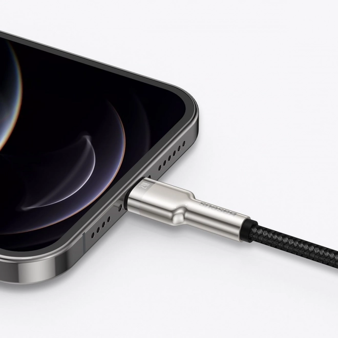 Câble USB pour Lightning Baseus Cafule, 2,4A, 1m (noir)