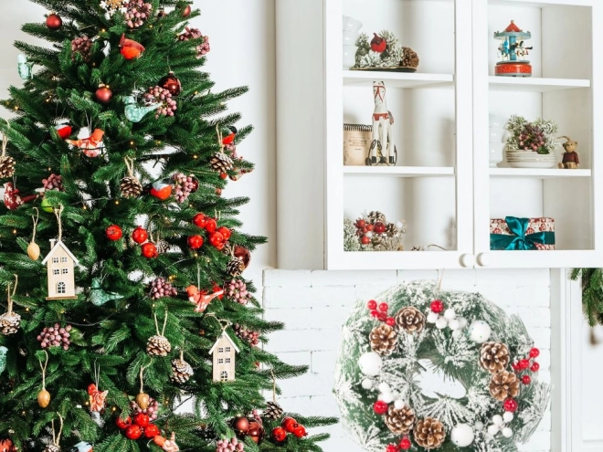 Couronne de Noël décoration de Noël décoration porte fenêtre