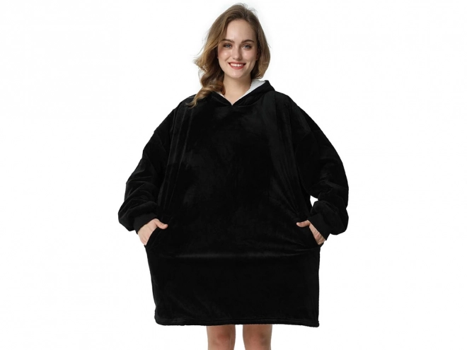 Sweat-shirt couverture oversize en polaire épaisse