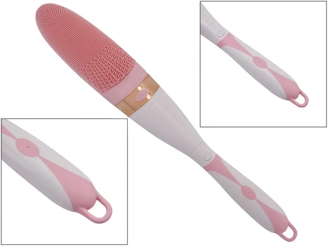 Brosse de massage corporelle en silicone pour le bain