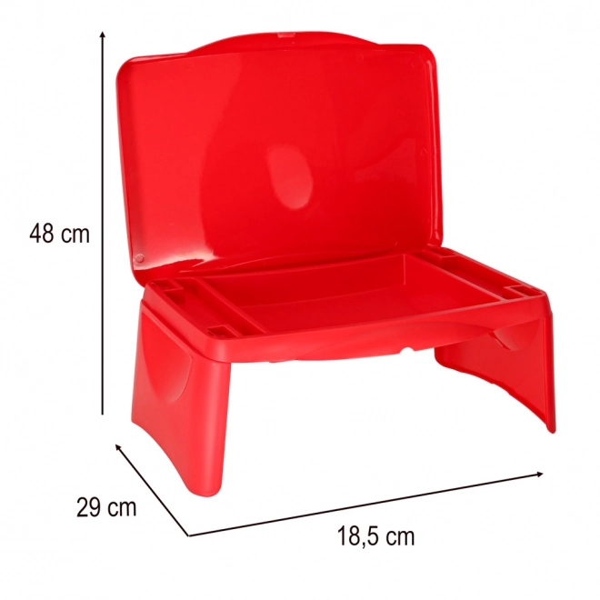Table de voiture pour enfants avec espace de rangement – Rouge
