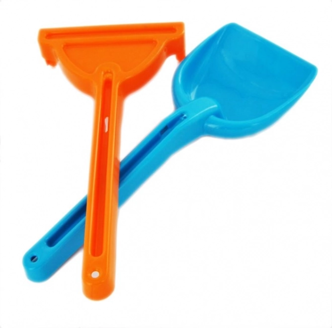 Pelle et râteau pour enfants 26 cm (assortiment de couleurs)