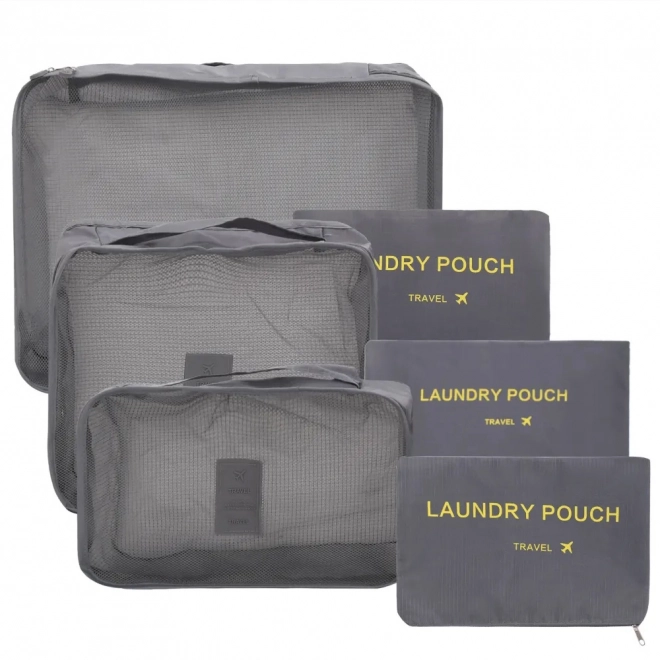 Organisateurs de voyage en filet pour bagage x6 – gris