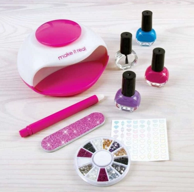 Make It Real studio d’ongles pailleté