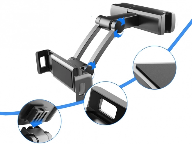 Support tablette universel réglable pour appui-tête de voiture