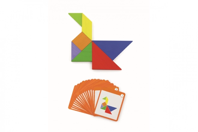Tangrams magnétiques en bois
